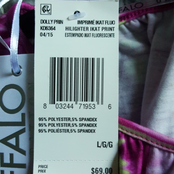 Buffalo by David Bitton pink and green dress - Picture 8 of 8